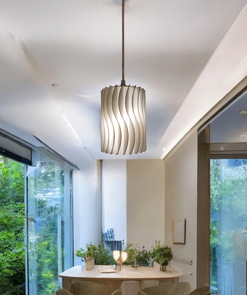 Lámpara Colgante Moderna de Diseño Ondulado