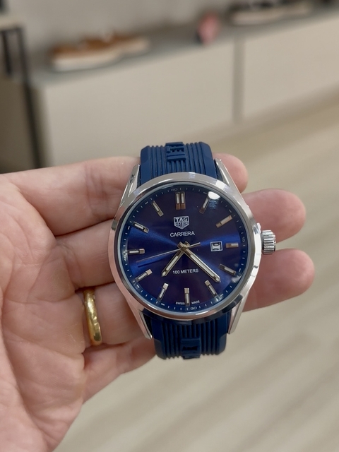 Relógio Tag Heuer azul/prata