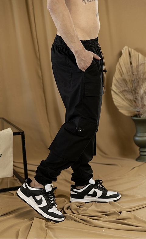 CALÇA CARGO JOGGER BLACK