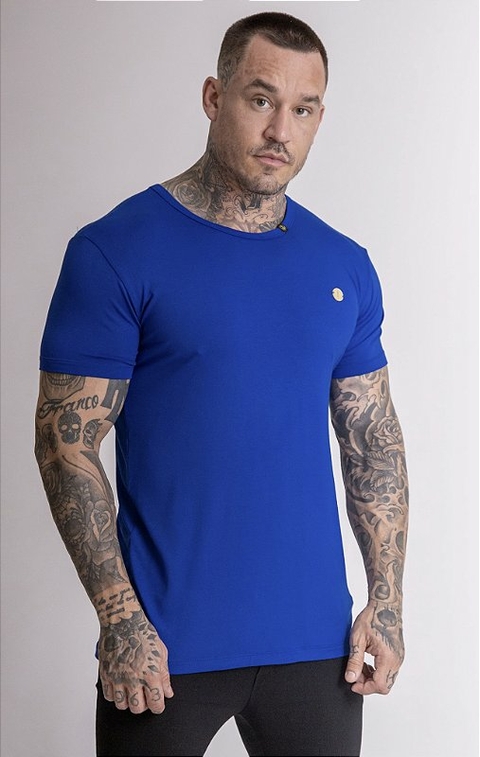 CAMISETA SLIM FIT AZUL BIC