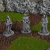 Estatuas Élfica (Elven Statues) para Wargames/RPG em Escala – Terreno/Fantasia Medieval Impressa em 3D