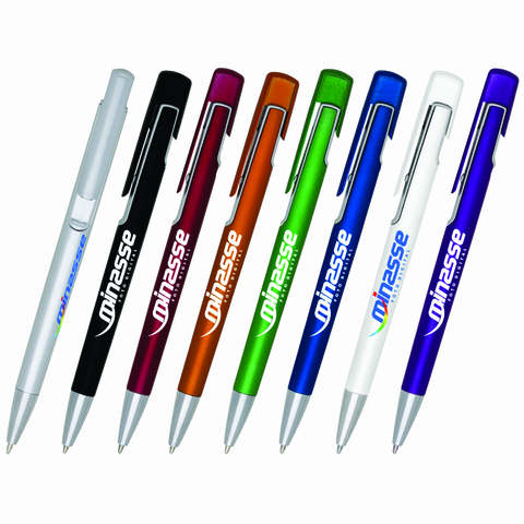 300 Canetas Mod. 12411 Brindes Personalizados Impr. Colorida