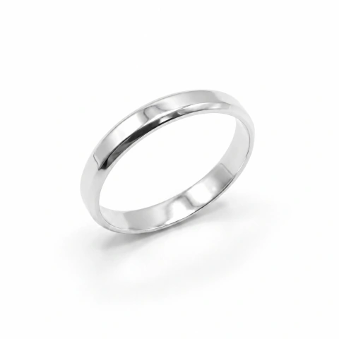 Aliança de prata 925 3mm