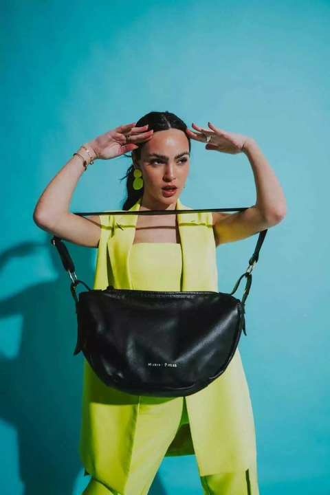 Bandolera Florida 100% Cuero Genuino - María Puyal