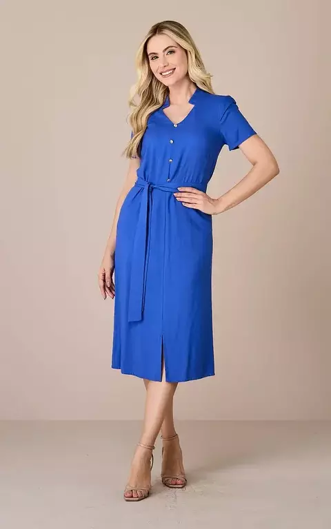 Vestido Iloni Midi com Decote V e Gola Padre - Tata Martello Ref 05589010408