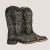 BOTA FEMININA GOYAZES- SOLADO FLARE MODELO BISON PRETO