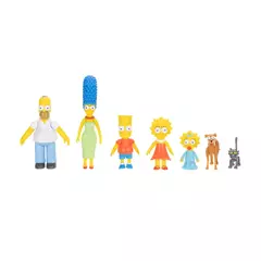 Minifiguras familiares de Los Simpson de 2,5" (paquete de 7)
