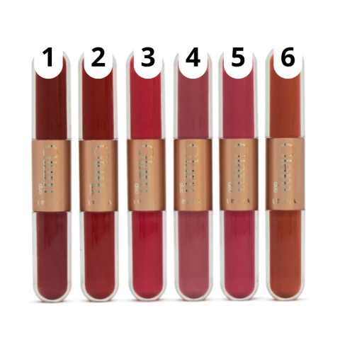 Batom Líquido e Gloss Duo Glam Vivai - 2 em 1