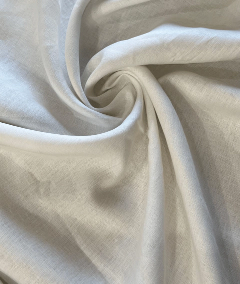 TECIDO LINHO PURO OFF WHITE