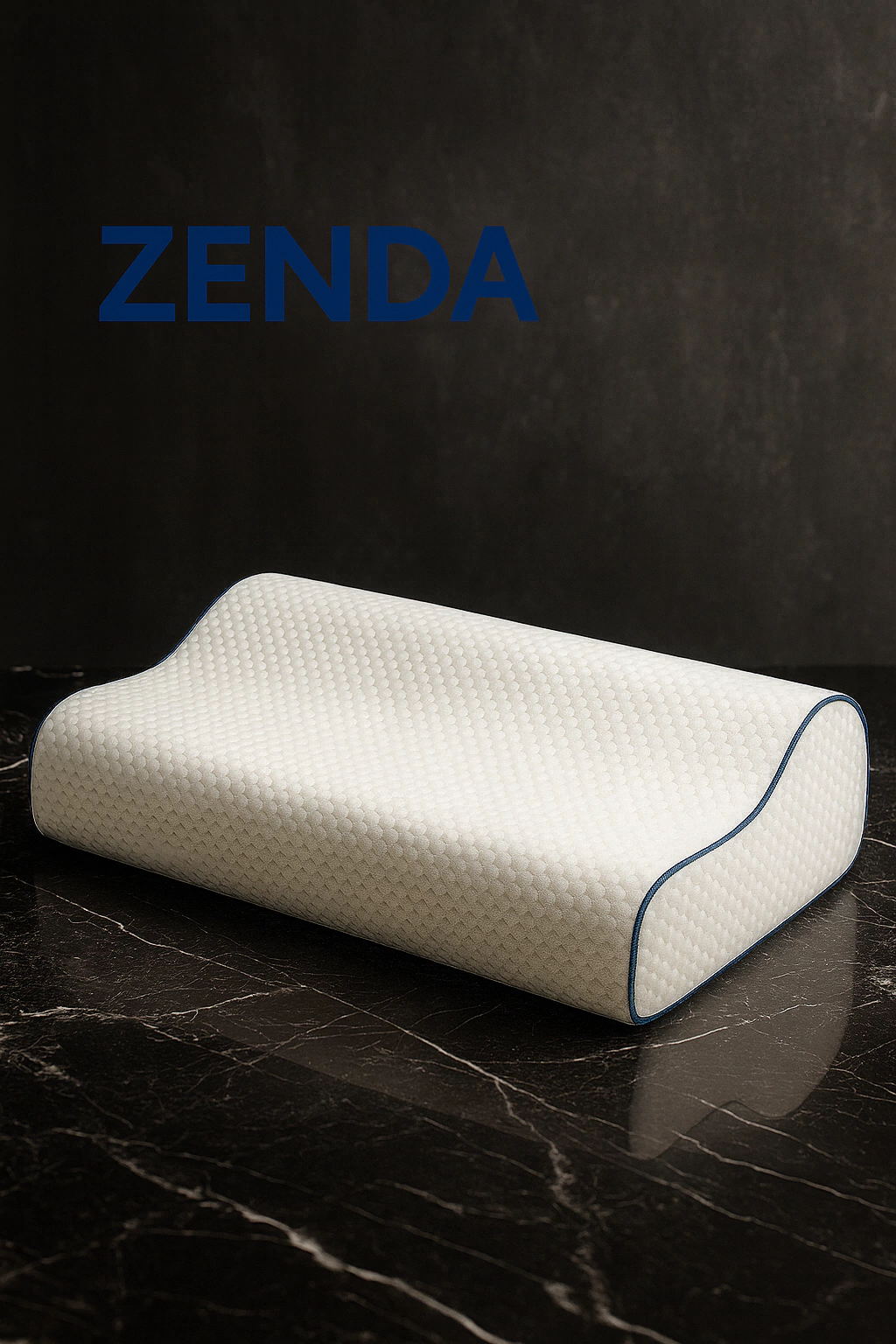 Almohada Cervical Premium ZENDA®: contorno ergonómico y funda hipoalergénica