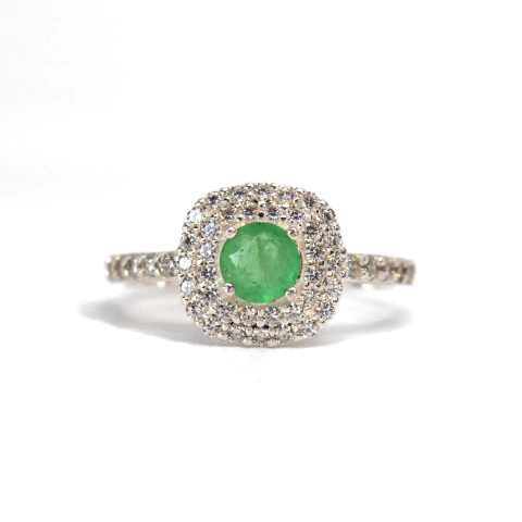 Anillo Esencia Verde - Plata 925