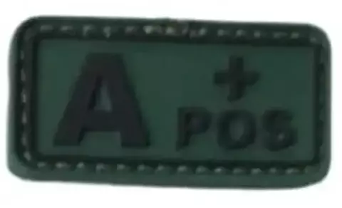 Patch A+ Pos Verde c/ Velcro