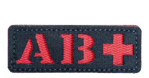 Patch AB+ (Peq.) c/ Velcro