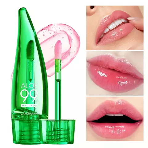 Gloss Labial Hidratante de Aloe Vera – Cor Suave e Brilho Natural