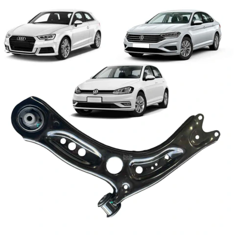 Bandeja de Suspensão Inferior Audi A3 2013-2018 Volkswagen Golf 2014-2020 Jetta TSI 2019.. com Bucha sem Pivô Nakata NBJ1018E