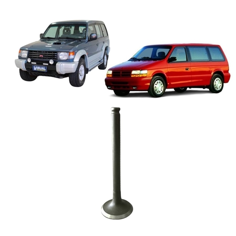 Válvula de escape 35x102,7x8,00 1R para Mitsubishi Pajero 3.0 12V V6 (1994 a 1998), Hyundai Sonata 3.0 12V V6 (1995 a 1998) e Dodge Caravan 3.0 12V V6 (1994 a 1997). Marca Takao, código VESMI29.