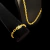 Kit Cordão E Pulseira Cadeado 6mm Banhado A Ouro 18K Premium - comprar online