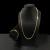 Kit Cordão E Pulseira Cadeado 2mm Banhado A Ouro 18K Premium