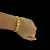 Bracelete Feminino Coração Cravejado Banhado A Ouro 18K