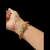 Pulseira Cadeado 12mm Banhado A Ouro 18K Premium na internet