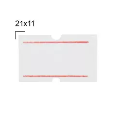 Rolo De Etiqueta Para Etiquetadora Com 10 Rolos 21x12 mm M-14 Tarjada