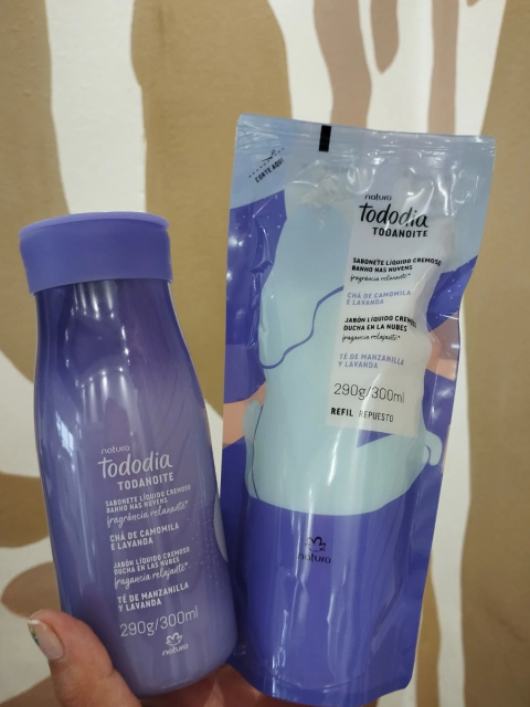 Kit Sabonete Líquido Cremoso para o corpo Banho nas Nuvens Tododia com Refil