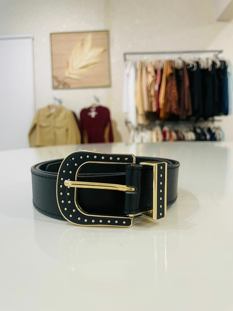 CINTO PRETO-DOURADO FERNANDA