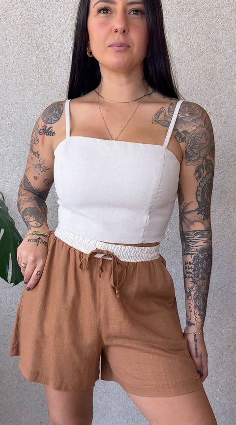 SHORTS BICOLOR VISCOLINHO