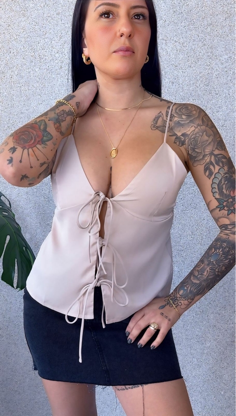 BLUSA AMARRAR DECOTE