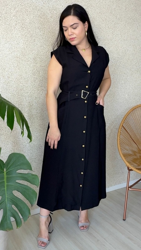 VESTIDO BOTOES SAVANA