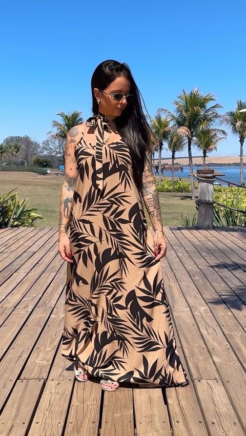 VESTIDO VISCOSE ESTAMPA FLORAL