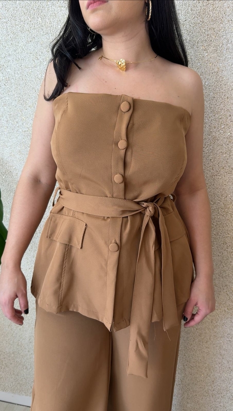 BLUSA ALFAIATARIA SEM ALÇA