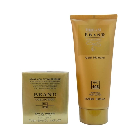 Kit Brand Collection 105 Perfume Feminino 25ml e Hidratante Corporal 200ml Eau de Parfum