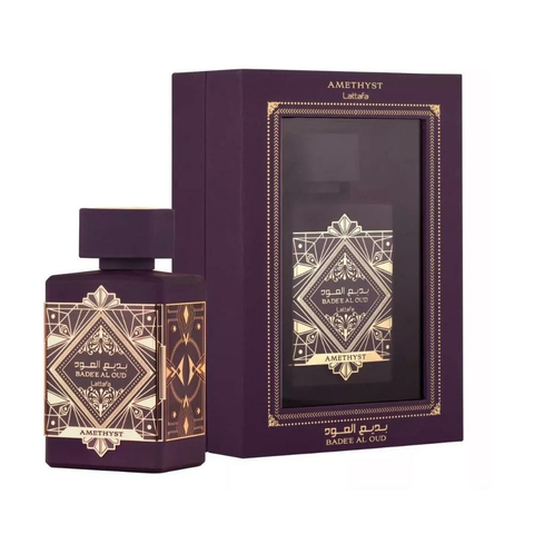 Perfume Árabe Lattafa Bade'e Al Oud Amethyst Importado Original - 100ml Perfume Feminino Árabe