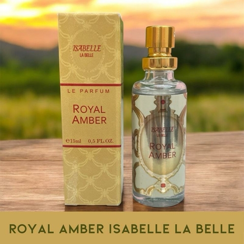 Miniatura Perfume Árabe Feminino Royal Amber Isabelle La Belle 15ml - Perfume de Bolsa