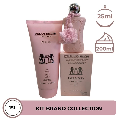 Kit Brand Collection 151 - Perfume Feminino 25ml & Hidratante Corporal 200ml Diana