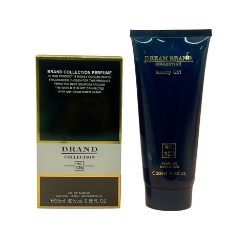 Kit Brand Collection Perfume Feminino 126 Sapatinho e Hidratante Corporal Eau de Parfum