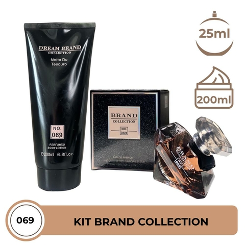 Kit Brand Collection 069 Perfume Feminino 25ml e Hidratante Corporal 200ml Eau De Parfum