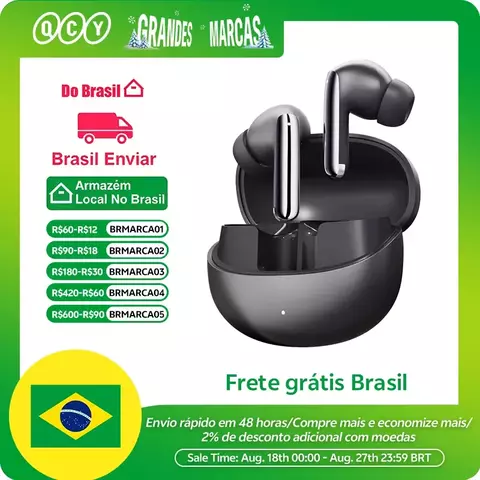 QCY MeloBuds Pro ANC Bluetooth 5.3 Fones de ouvido, ANC híbrido 46dB, Hi-Res, E