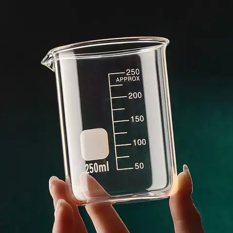 Copo de medição de vidro de borosilicato alto 50/100/150/250/500/1000ml, copo