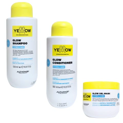 Shampoo Condicionador 500ml e Máscara 300ml Yellow Hydra Care