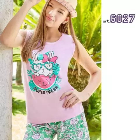 *MAREY* 6027 PIJAMA INFANTIL NIÑA JERSEY ESTAMPADO SUPER FRESH (6027MAR) - comprar online