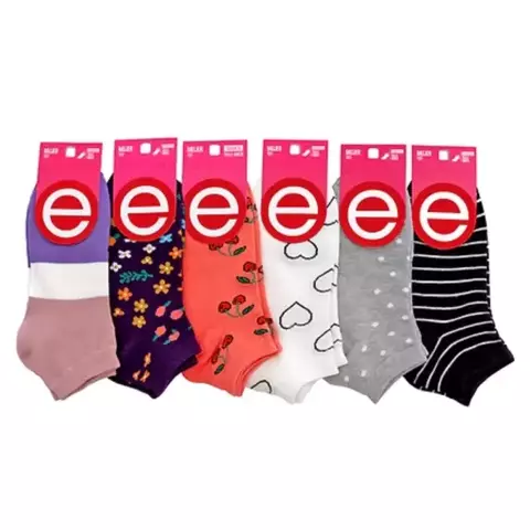 *ELEMENTO*101ELE SOQUETE DAMA TALLE UNICO ESTAMPADO ALGODON HIPOALERGENICO (101ELE) - comprar online