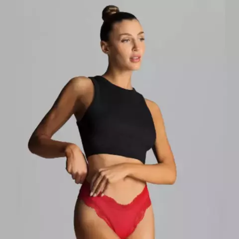 *BRIGITTE* 583 PACK X3 LESS DE MICROFIBRA CON PUNTILLA (583BRI) - comprar online