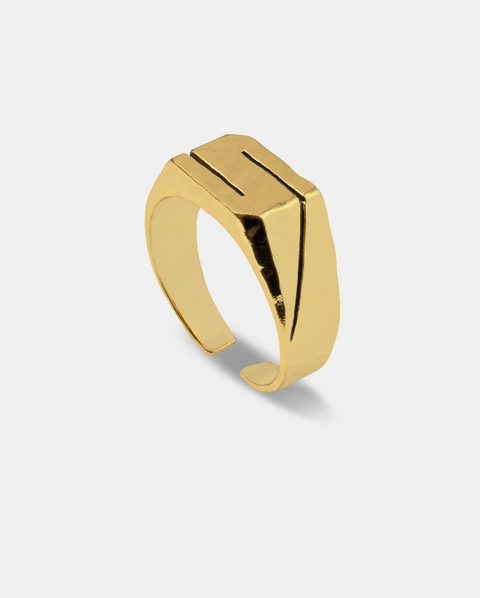 Anel Risk Goals dourado - comprar online