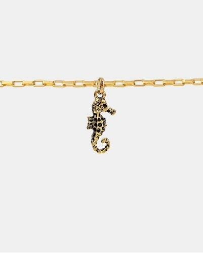 Colar Mar Cavalo Marinho dourado - comprar online