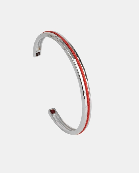 Bracelete Nautic Storm vermelho / Prateado - comprar online
