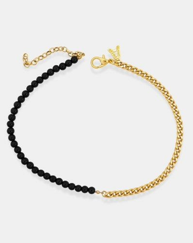 Colar Hype Ônix Iron Dourado - comprar online