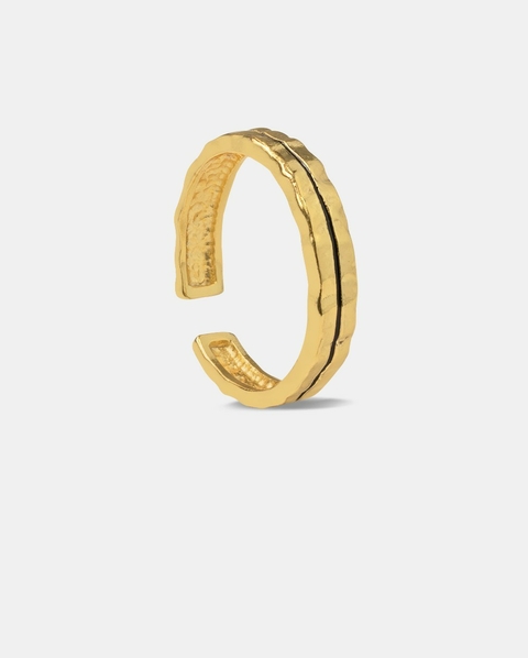 Anel Risk Line dourado