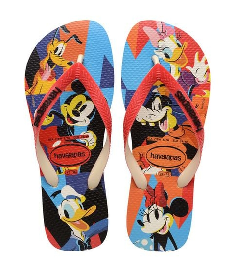 chinelo havaianas disney pluto pateta margarida